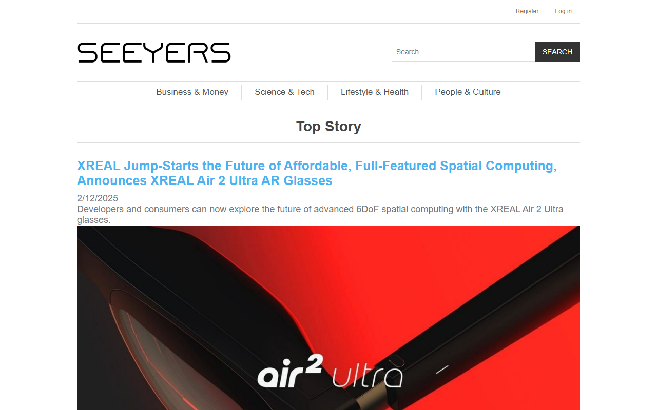 Screenshot of seeyers.com
